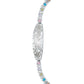 Pulsera Ajustable Dama Placa San Judas Grabado Plata Ley 925