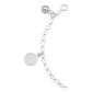 Pulsera San Benito Medalla Doble Vista Cascabel Plata 925