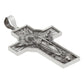Dije Cruz Grande Cristo Espiritu Santo Plata Antigua 925 Plateado