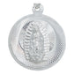 Dije Medalla Diamantada Virgen Guadalupe Plata 925 2.8 Cm