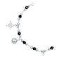Pulsera Nudo De Bruja Ojo Turco Cascabeles Sonido Plata 925