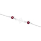 Pulsera Ajustable Nudo Bruja Figaro 3x1 Bolas Plata 925 Tinto 6 Cm 20 Cm