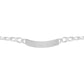 Esclava Placa Gruesa Cubana Diamantada Hombre Plata 925 7 Mm