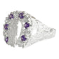 Anillo Santa Muerte Herradura Zirconias Plata Ley 925