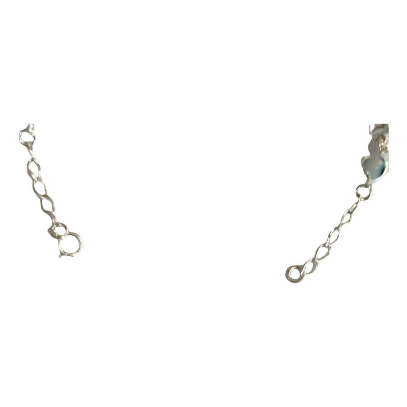 Pulsera Ajustable Nudo De Bruja Laser Zirconias Plata 925