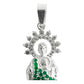 Dije Mediano San Judas Corona Zirconias Plata Ley 925