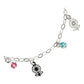 Pulsera Ajustable Flores Primavera Verano Plata Ley 925