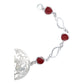 Pulsera Mariposa Flores Piedra Natural Cuarzo Plata 925