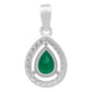 Dije Gota Zirconias Amor Mujer Regalo Joyería Moda Plata 925