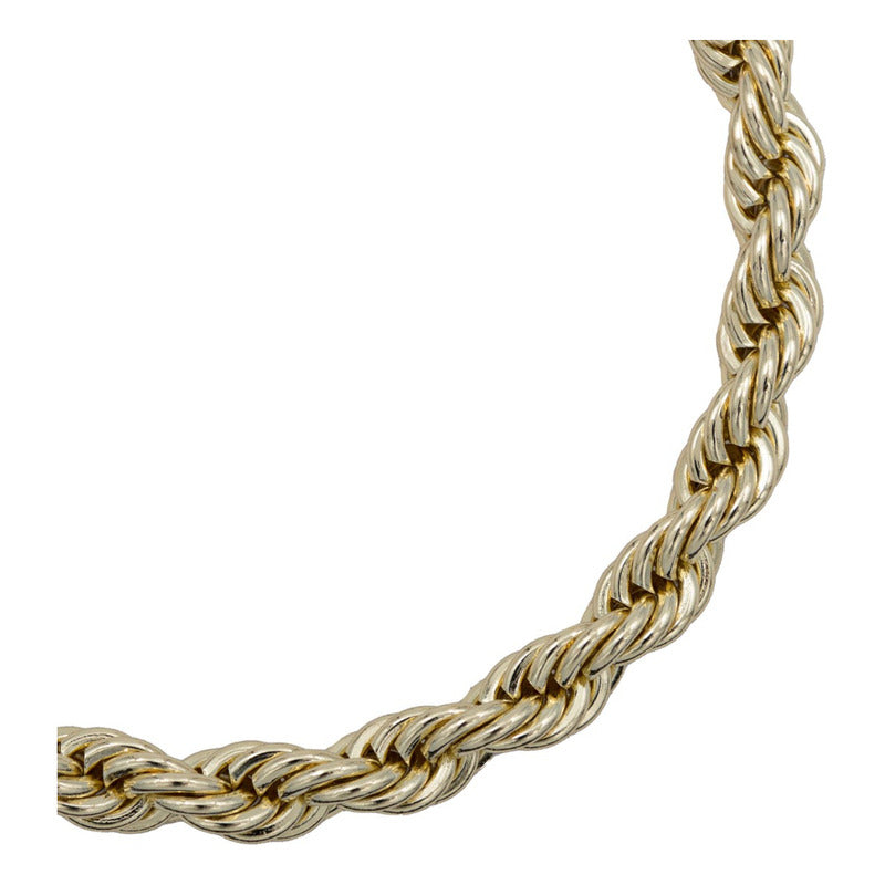 Pulsera Torsal Hombre Chapa De Oro 14k Calidad Premium 7 Mm