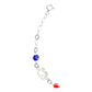 Pulsera Ajustable Suerte Ojo Turco Regalo Dama Plata Ley925