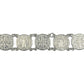 Pulsera San Benito Chica Medallas Plata Solida Ley 925