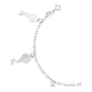 Pulsera Ajustable San Benito Pequeña Medallas Plata Ley 925
