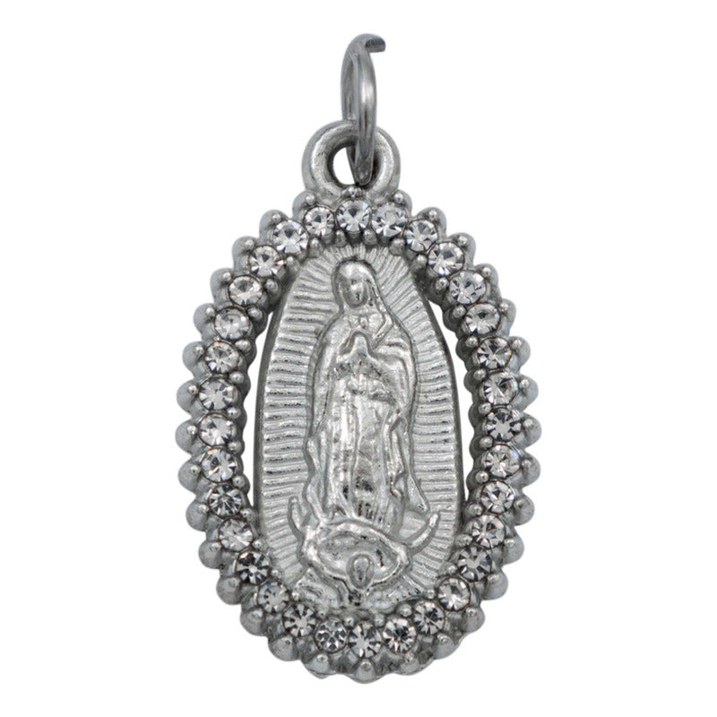 3 Collares Virgencita Guadalupe Piedras Cadena Hombre Mujer