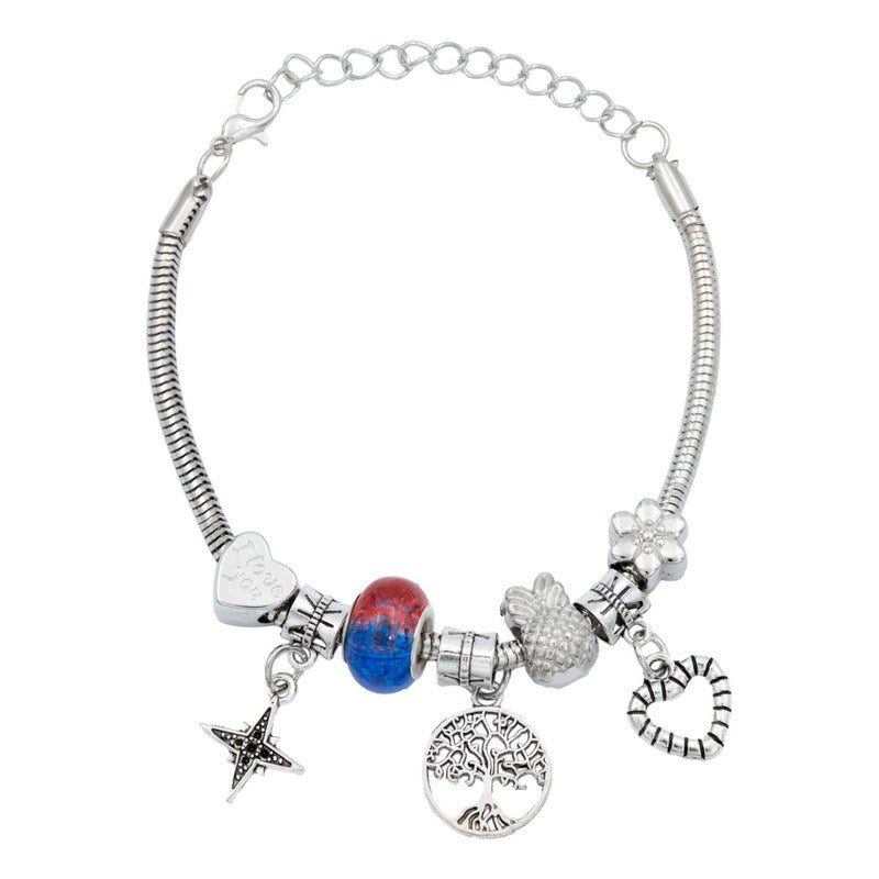 Pulsera Ajustable Charms Cadena Serpiente Regalo Mujer