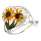 Anillo Ajustable Girasol Corazón Amor Promesa Plata 925