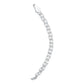 Pulsera Esclava Bismark Placa Colgante Movible Plata S925