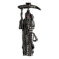 Dije Medalla Chica Santa Muerte Con Zirconias En Plata S925