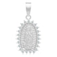 Dije Virgencita Guadalupe Mate Zirconias Regalo Plata 925