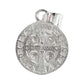 Medalla Doble Vista Diamantada San Benito Plata 925 1.7 Cm