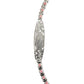 Pulsera Ajustable Placa Virgen Guadalupe Zirconias Plata 925