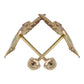 Arete Broquel Colibri Grande Zirconia Mujer Regalo Oro 10k