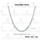 Cadena Cubana Cerrada Hombre Mujer Plata 925 55 Cm X 5 Mm