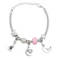 Pack 2 Pulseras Ajustable Charms Cadena Serpiente Mujer
