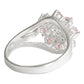Anillo Flor 8 Pétalos Con Zirconias De Colores De Plata .925