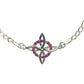 Pulsera Ajustable Nudo De Bruja Varios Colores En Plata 925