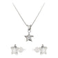 Juego Estrella Piedra Amor Regalo Mujer Promesa Plata 925