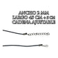 6 Piezas Collar Ajustable Caucho Mayoreo Unisex 2mm X 50cm