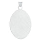 Dije Oval Diamantado Estrella San Judas Plata 925 1.4 Cm
