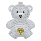 Dije Osito Corazón Zirconias Amor Regalo Plata 925