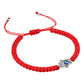 Pulsera Ajustable Hilo Rojo Mano De Fátima Ojo Turco Amuleto Rojo
