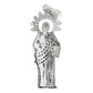 Dije Mediano San Judas Corona Zirconias Plata Ley 925
