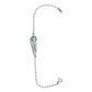 Pulsera Chica San Judas Tadeo Zirconias Plata Ley 925