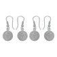 Kit 2 Pares Aretes Doble Vista Gancho San Benito Mujer
