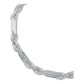 Pulsera Gruesa Torsal Figaro Hombre Plata Italy 925 5 Mm
