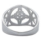 Anillo Grande Nudo De Bruja Triqueta Hombre Mujer Plata 925