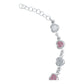 Pulsera Corazones Zirconias Amor Mujer Regalo Plata 925