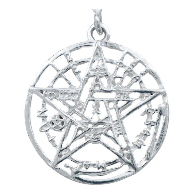 Dije Tetragramaton Pentagrama Regalo Mujer Hombre Plata 925