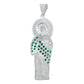 Dije Grande San Judas Zirconias Baguette Artesanal Plata 925