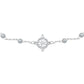 Pulsera Ajustable Nudo Bruja Zirconia Bola 3 Mm Plata 925