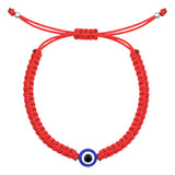 Pulsera Ajustable Hilo Rojo De Protección Con Ojo Turco Rojo