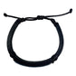 Pulsera Ajustable Unisex De Cuero Con Zirconias En Plata 925