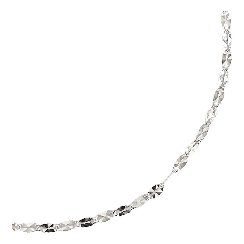 Esclava Pulsera Granito De Cafe Regalo Plata S925 Mujer 2 Mm