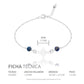 Joyaris Pulsera Nudo Bruja Figaro Plata 925 Mujer Ajustable Azul 18 Cm