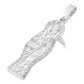Joyaris Dije Santa Muerte Plata 925 Unisex Zirconias 45mm Plateado