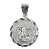 Dije Medalla San Miguel Arcangel Regalo Chico Plata 925